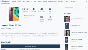 Screenshot gsmrange.ro